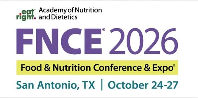 FNCE 2026 logo for Food & Nutrition Conference & Expo in San Antonio, TX, scheduled for October 24-27