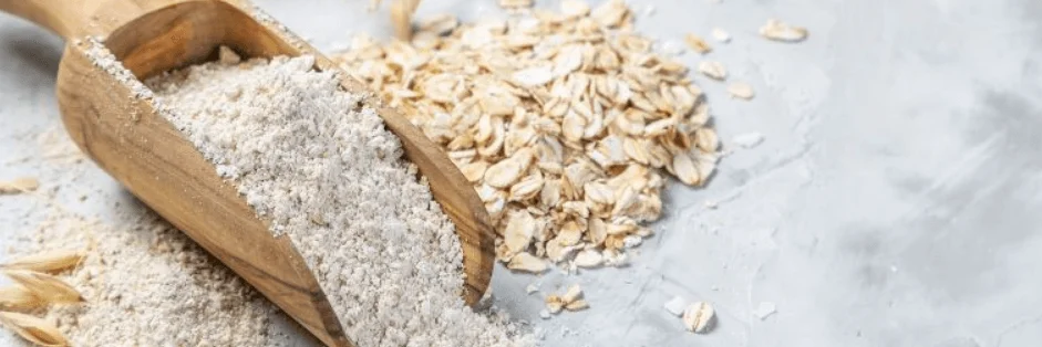 Oats flakes and flour