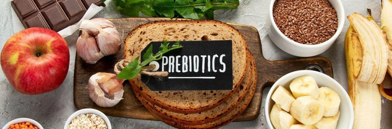foods labelled as containing prebiotics