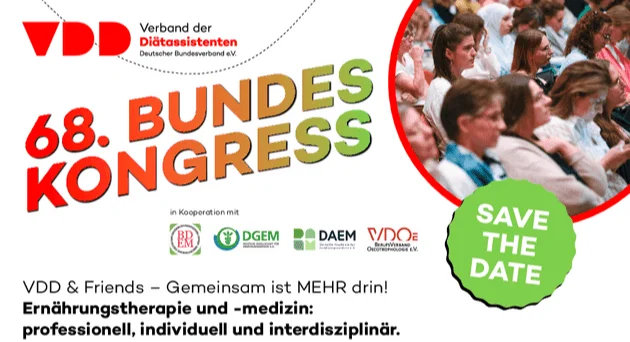 Zuhörer während des 68. Bundeskongresses zur Ernährungstherapie mit Fokus auf Zusammenarbeit und Professionalität